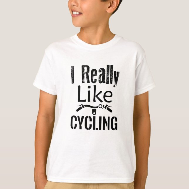 I Really Like Cycling T-Shirt (Front)