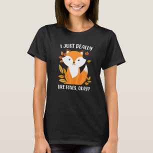 I really like foxes fox children  1 T-Shirt
