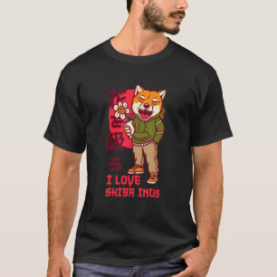 I Really Love Shiba Inus Japanese Animal Shiba Inu T-Shirt