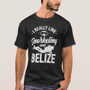 I Really Love Snorkelling And Belise Scuba Diver D T-Shirt