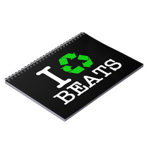 I Recycle Beats Spiral Notebook