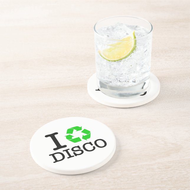 I Recycle Disco Coaster (Side)