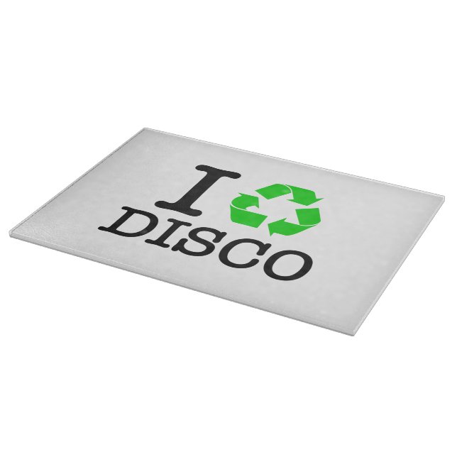 I Recycle Disco Cutting Board (Corner)
