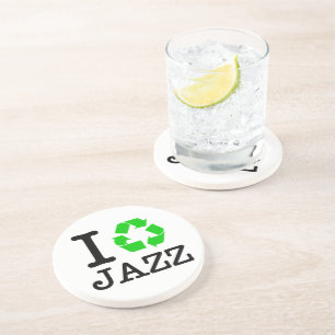 I Recycle Jazz Coaster