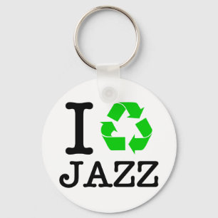 I Recycle Jazz Key Ring