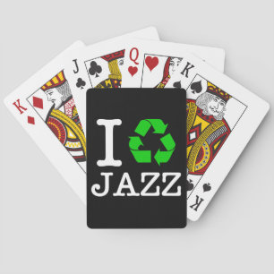 I Recycle Jazz Playing Cards