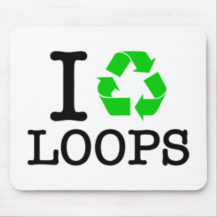 I Recycle Loops Mouse Pad