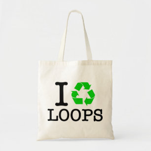 I Recycle Loops Tote Bag