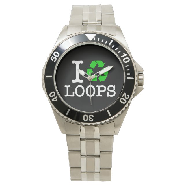 I Recycle Loops Watch (Front)