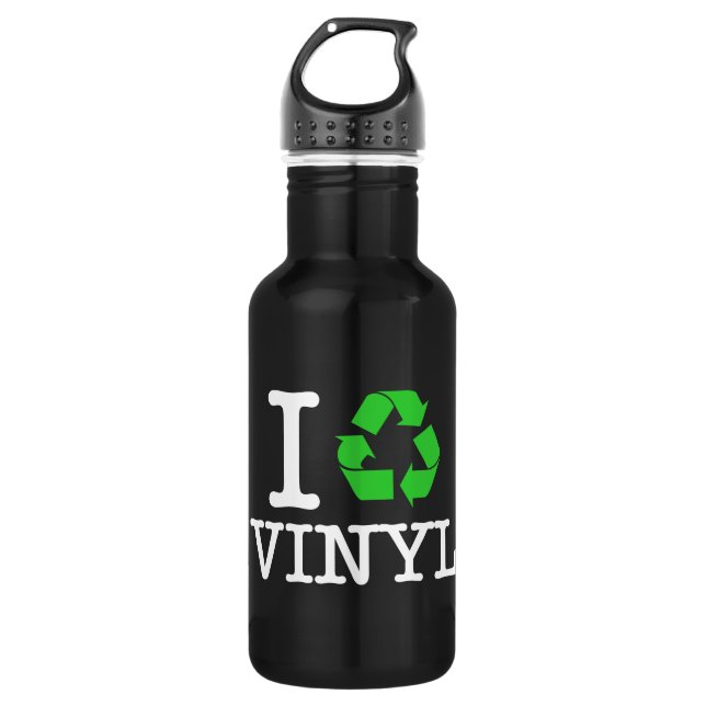 I Recycle Vinyl 532 Ml Water Bottle (Front)