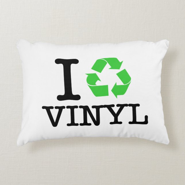 I Recycle Vinyl Decorative Cushion (Front)