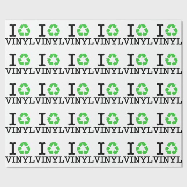 I Recycle Vinyl Wrapping Paper (Seam)