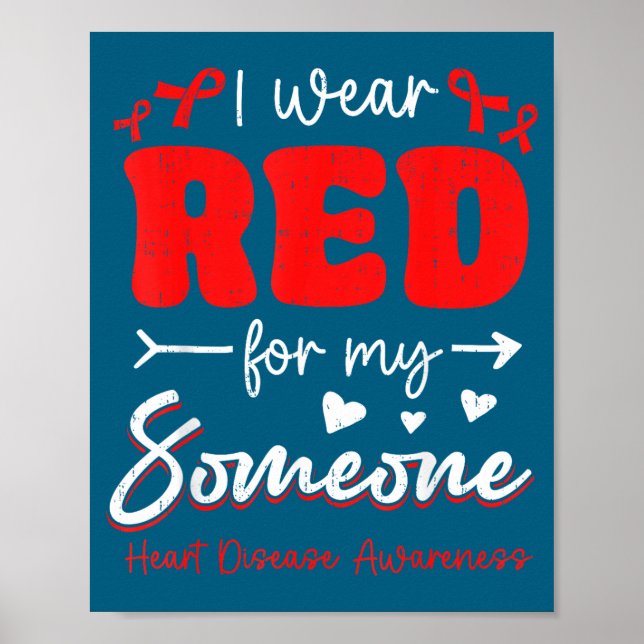 I Red Someone Heart Disease Awareness Poster (Front)