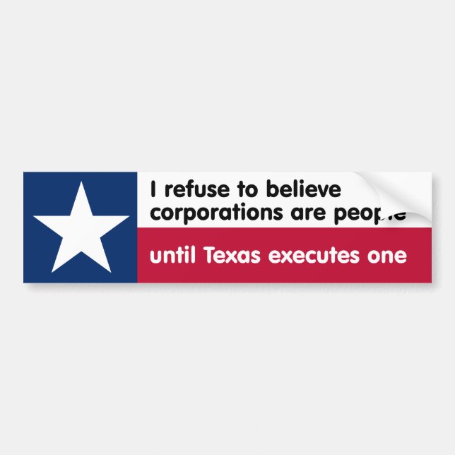 I refuse to believe... bumper sticker (Front)