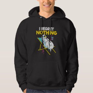 I Regret Nothing Snowball Fight Snowman Snow Thr Hoodie