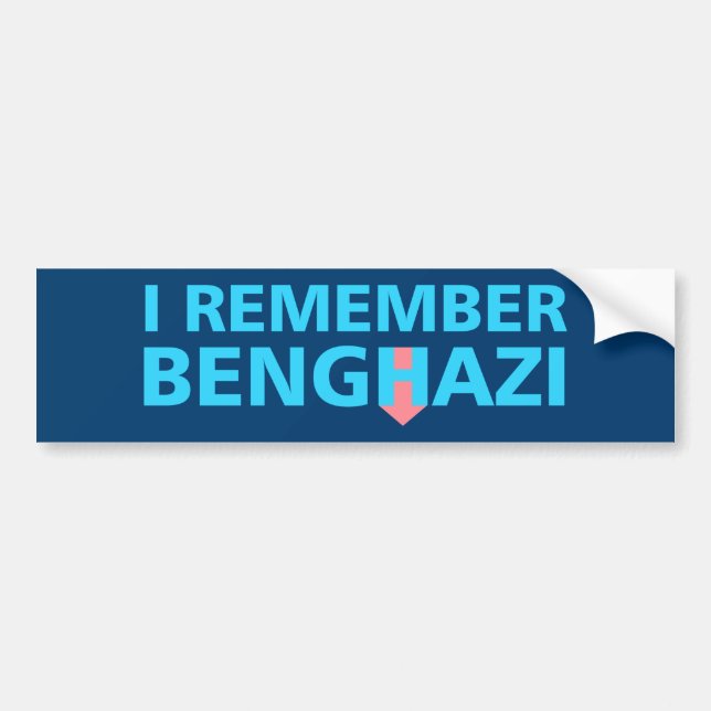 I Remember Benghazi Bumper Sticker (Front)