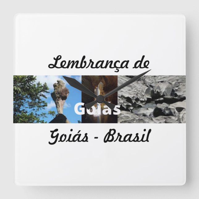 I remember Goiás Square Wall Clock (Front)