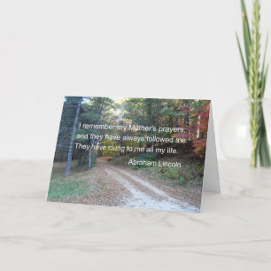 I remember my Mother's prayers... Card
