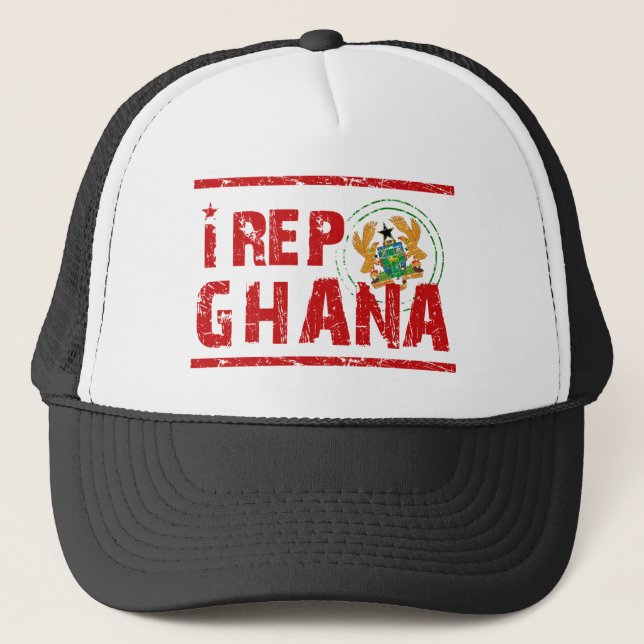 I rep Ghana Trucker Hat (Front)