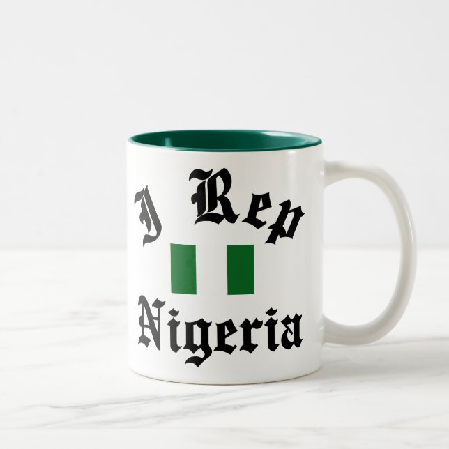 I rep Nigeria Two-Tone Coffee Mug (Right)