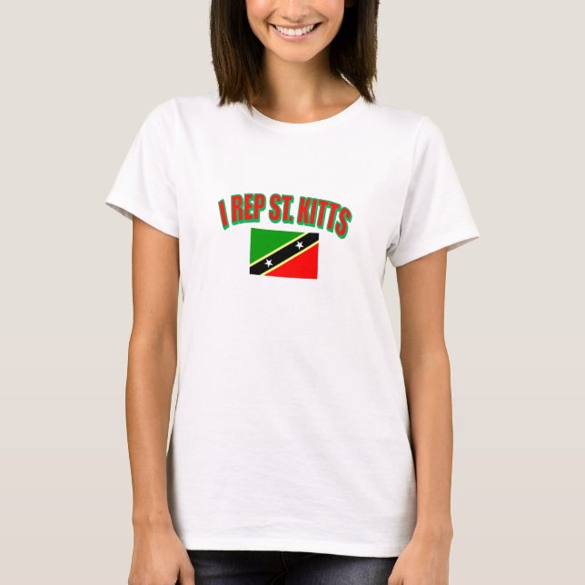I REP ST KITTS T-Shirt (Front)
