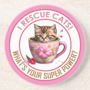 I RESCUE CATS! COASTER