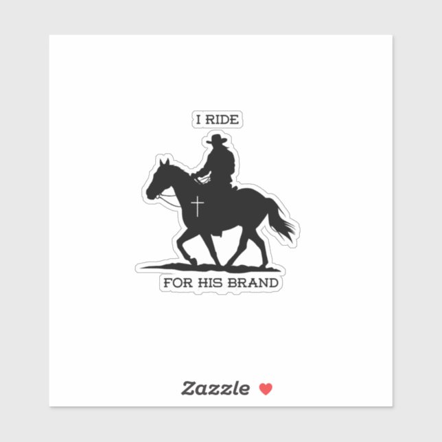 I ride vinyl sticker (Sheet)