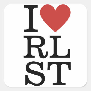 I ❤️ RLST Religious Studies for Students/Faculty Square Sticker