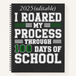 I Roared My Process Through 100 Days of School Notebook