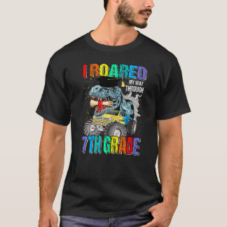 I Roared My Way Through 7th Grade Graduation Dinos T-Shirt