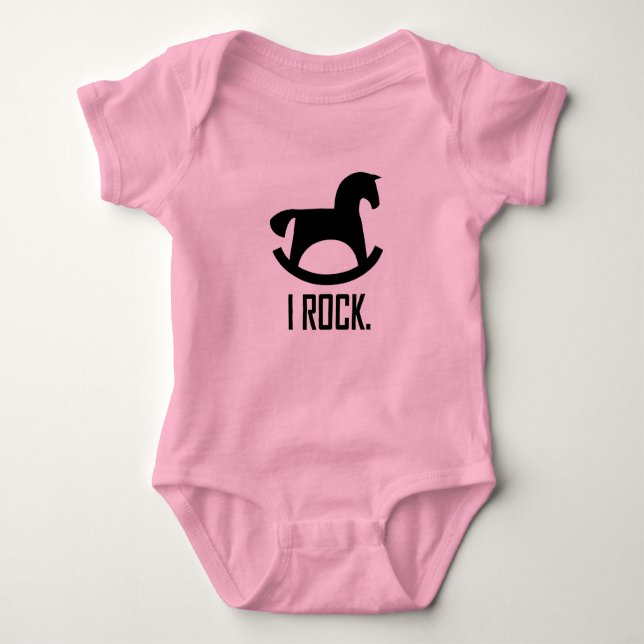 I Rock Baby Bodysuit (Front)