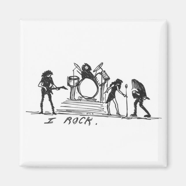 I ROCK magnet (Front)