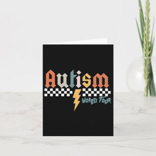 I Rock The Spectrum Autism World Tour Autism Aware Card