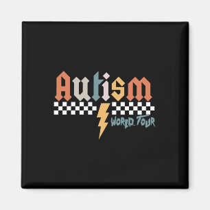 I Rock The Spectrum Autism World Tour Autism Aware Magnet