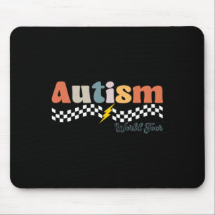 I Rock The Spectrum Autism World Tour Autism Aware Mouse Pad