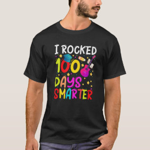 I Rocked 100 Days Smarter Guitar Music  Kids Teach T-Shirt
