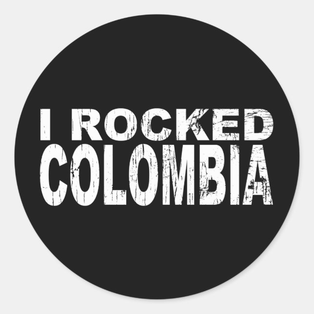I Rocked Colombia Classic Round Sticker (Front)