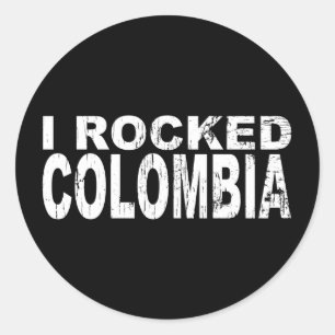 I Rocked Colombia Classic Round Sticker
