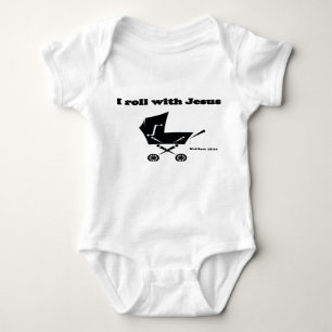 I Roll with Jesus Baby Bodysuit