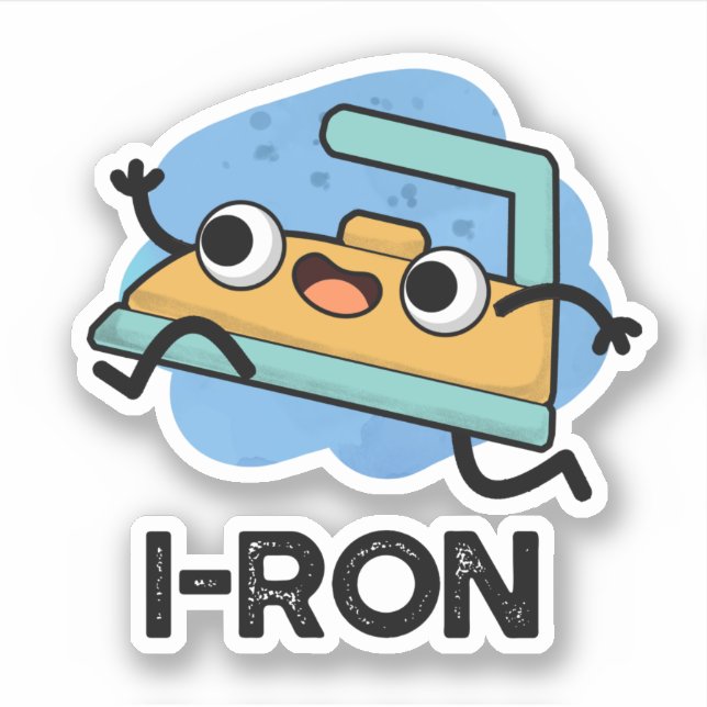 I-ron Funny Running Iron Pun  (Front)