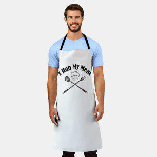 I Rub My Meat apron