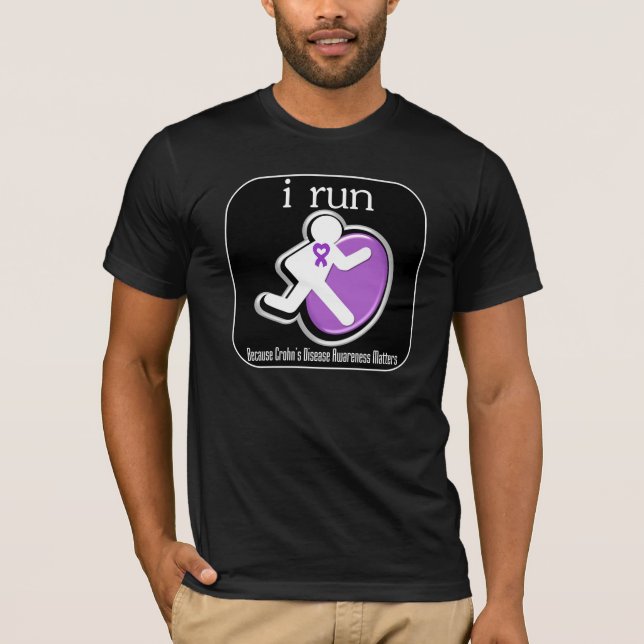 i Run Because Crohns Disease Matters T-Shirt (Front)