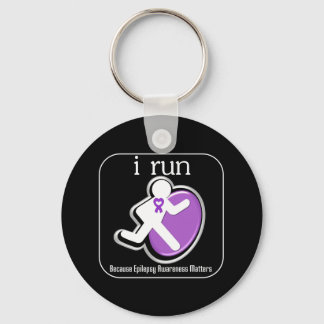 i Run Because Epilepsy Matters Key Ring