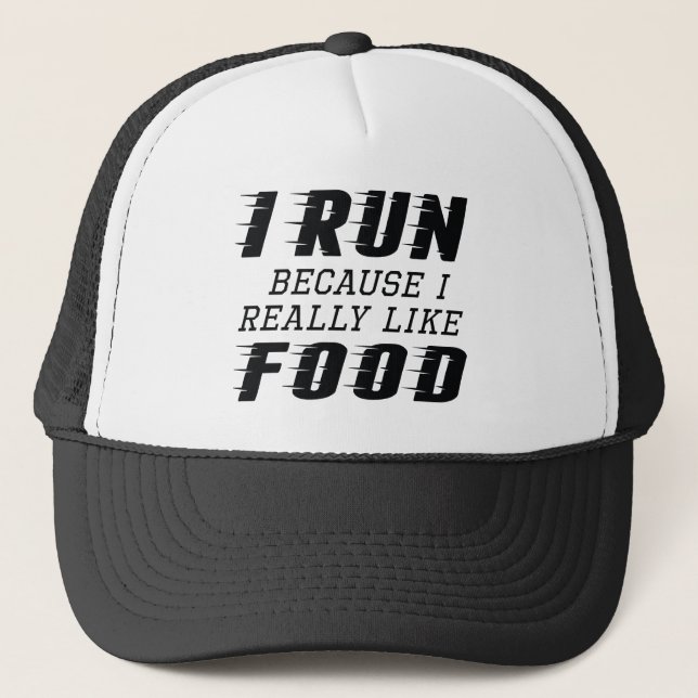 I Run Food Trucker Hat (Front)