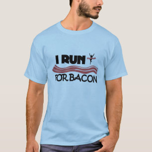 I Run for Bacon - Funny Running Shirt for Men