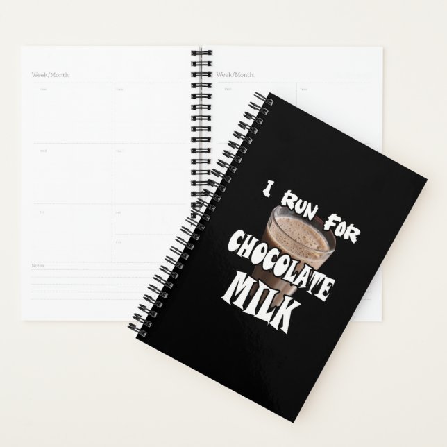 I Run for Chocolate Milk Running Planner (Display)