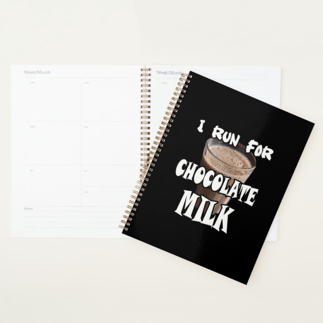I Run for Chocolate Milk Running Planner (Display)