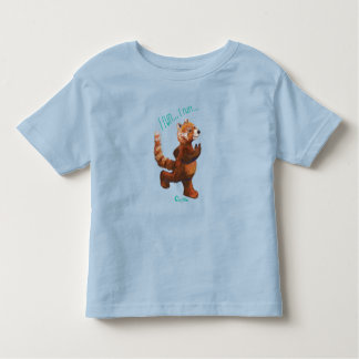 I run I run Jogging Red Panda Sticker Toddler T-Shirt