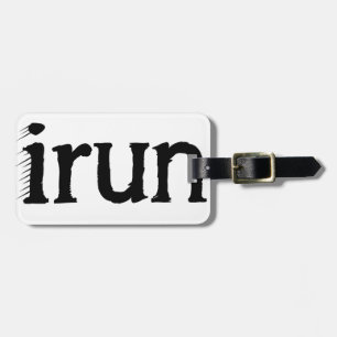 I run luggage tag