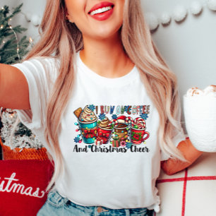 I Run on Coffee Christmas Cheer Tee